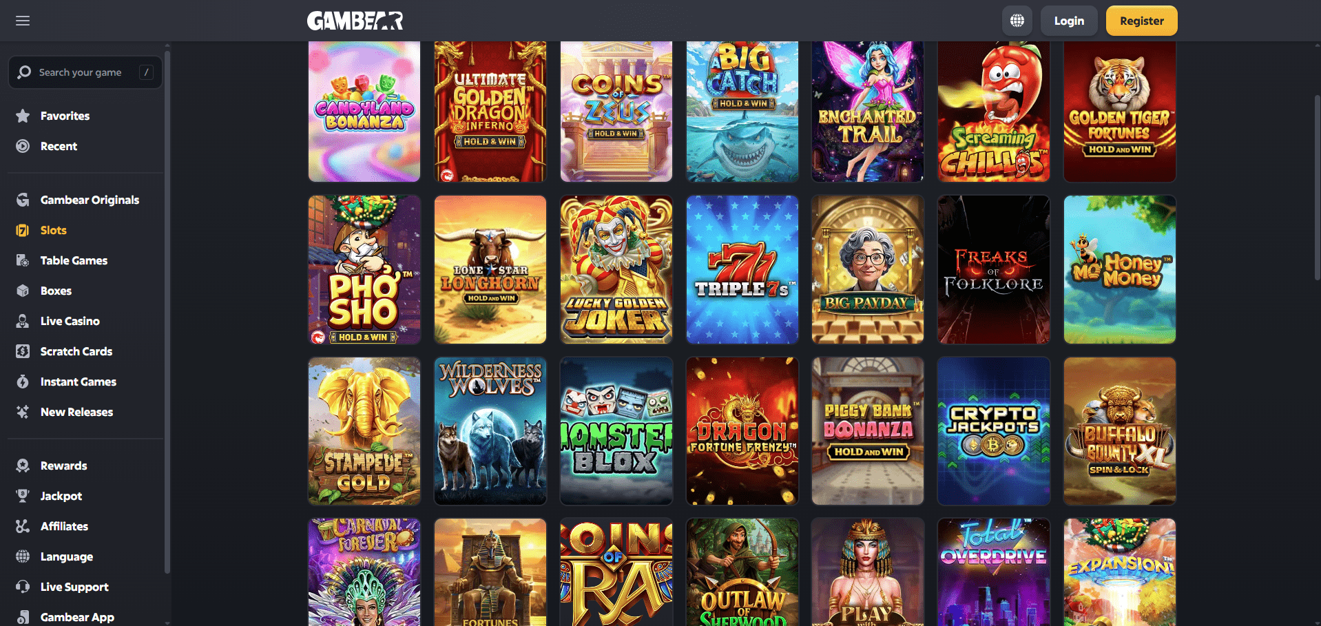GamBear Casino Games