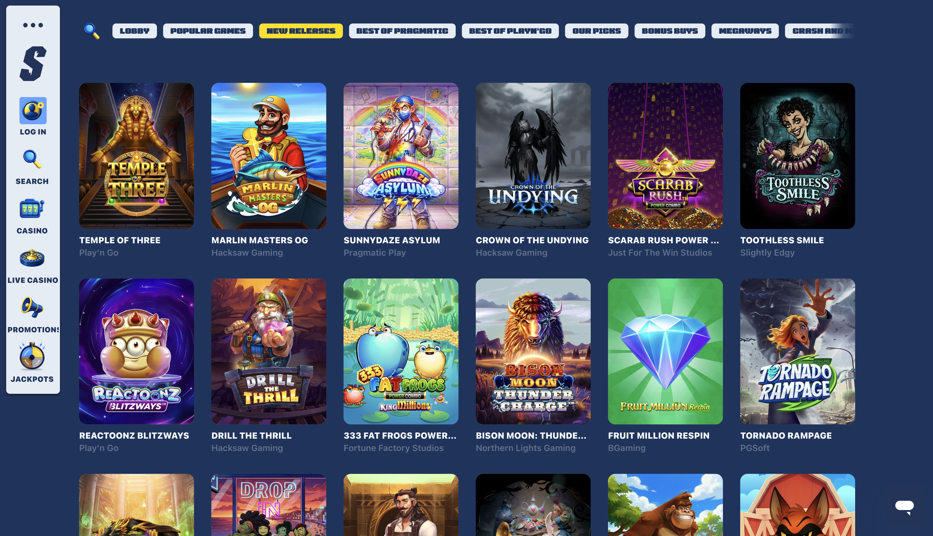Spiidi Casino Games