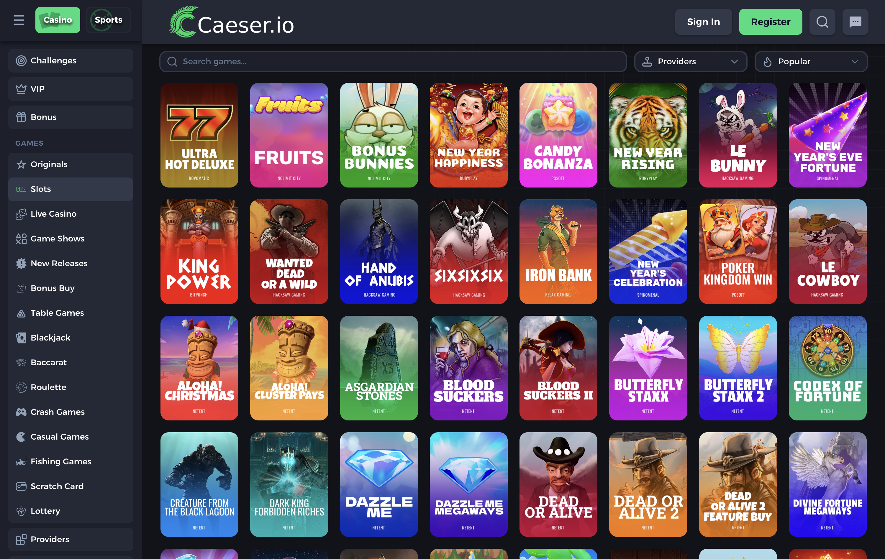 Caeser Casino Games