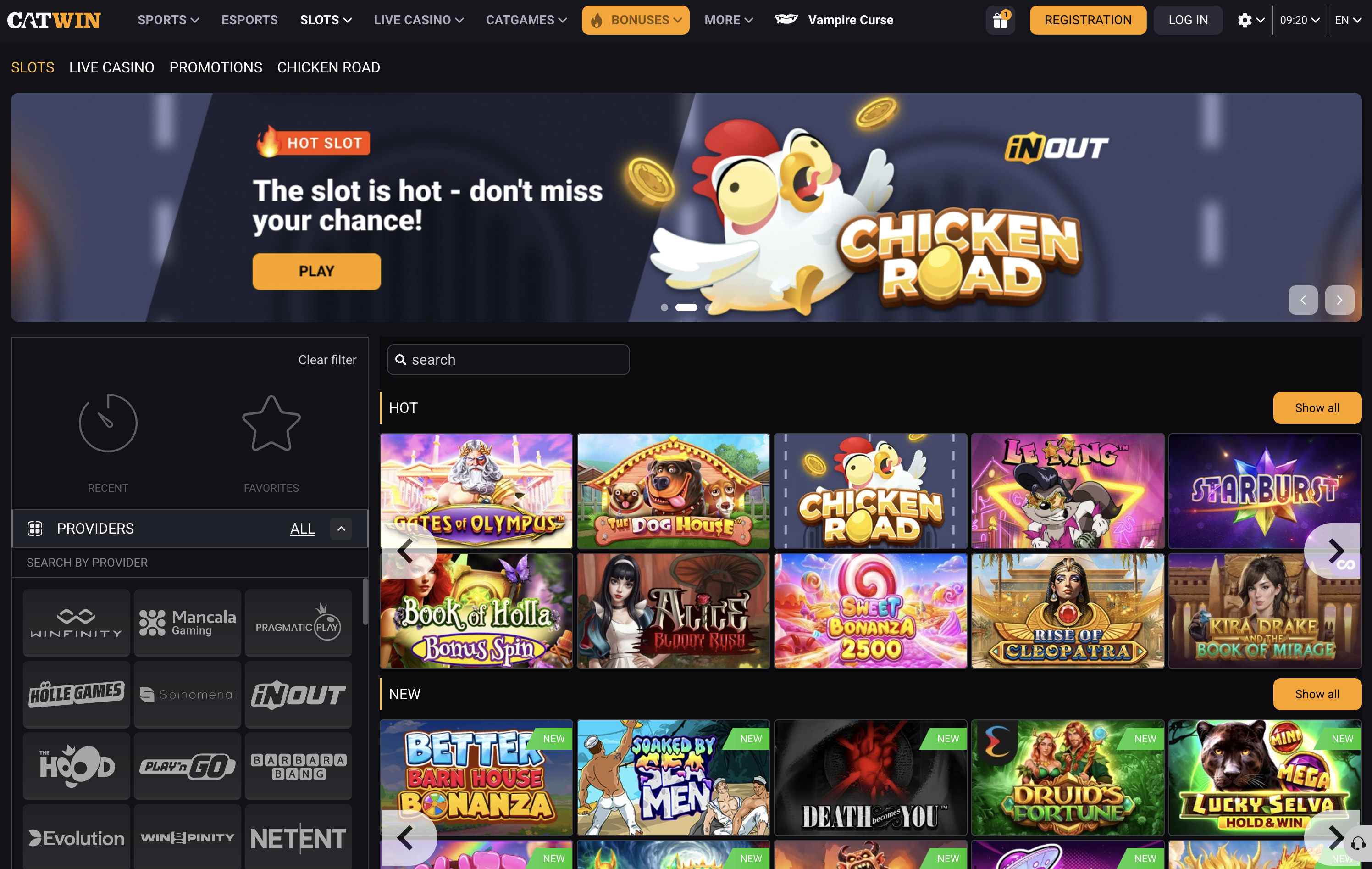 Catwin Casino Games