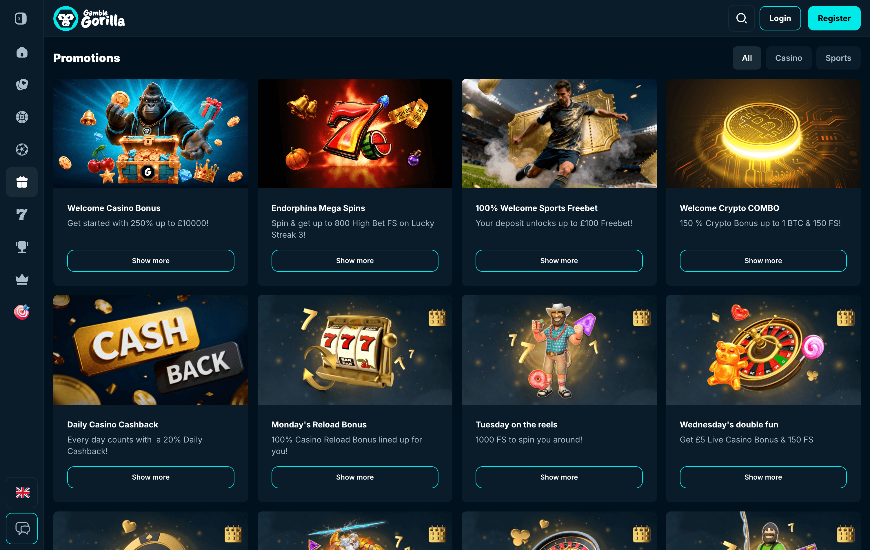GambleGorilla Casino Bonuses