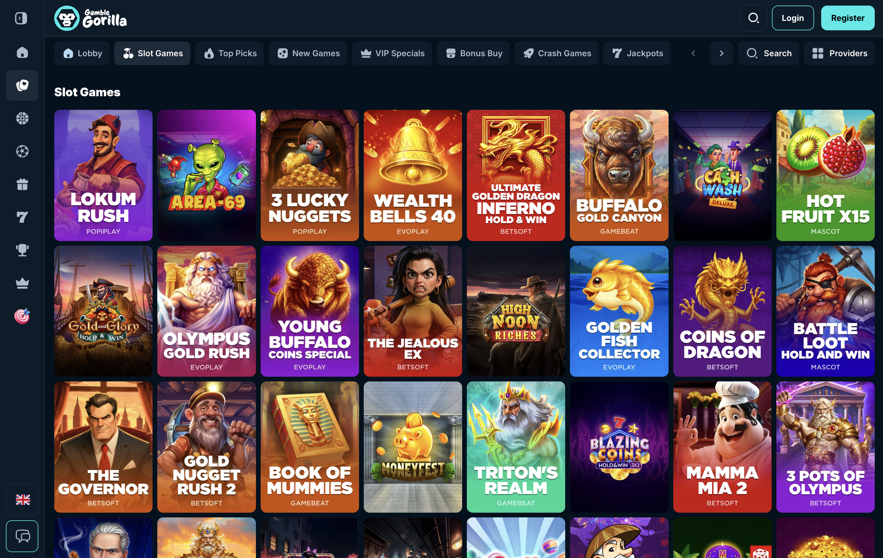 GambleGorilla Casino Games