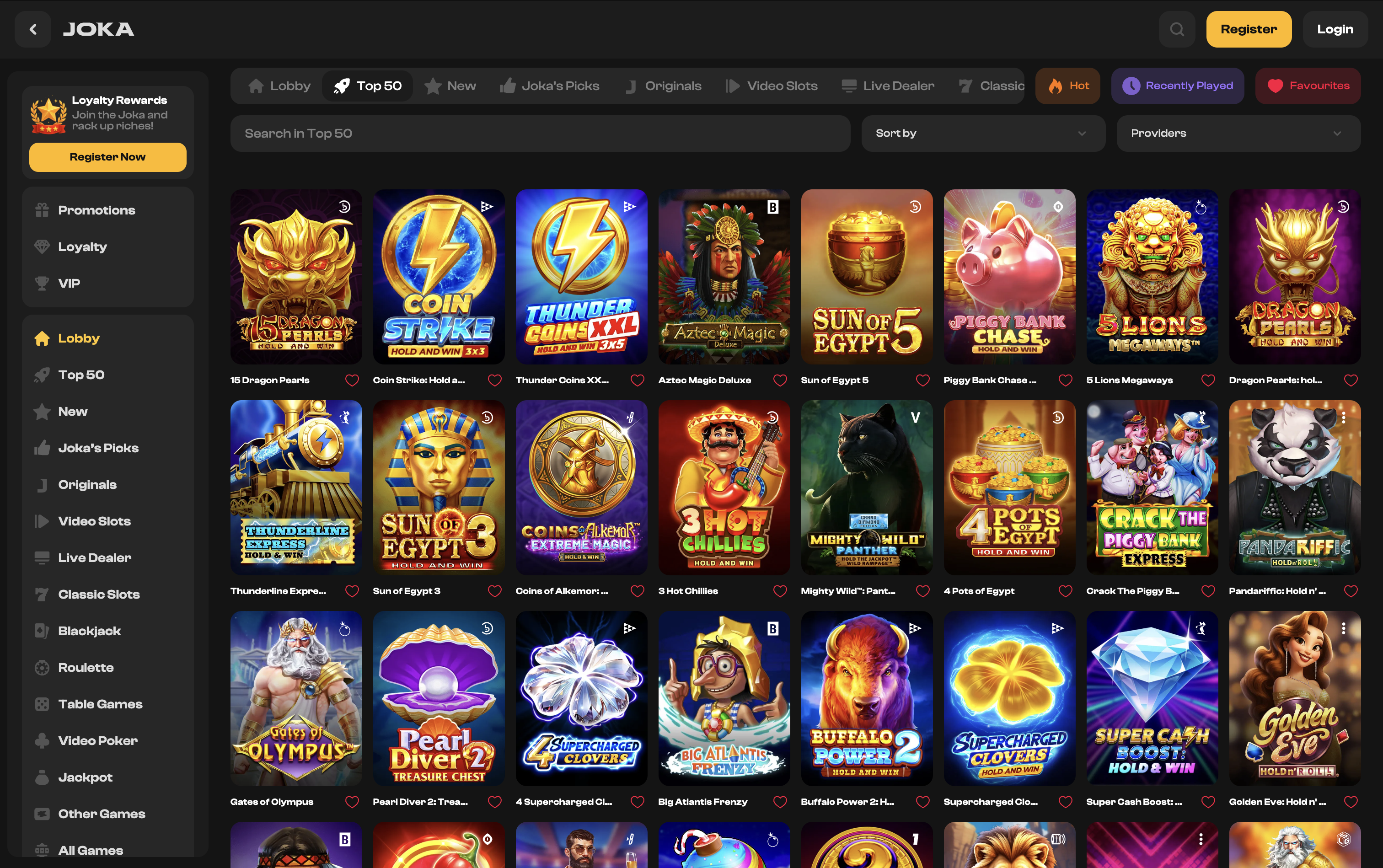 Joka Casino Games
