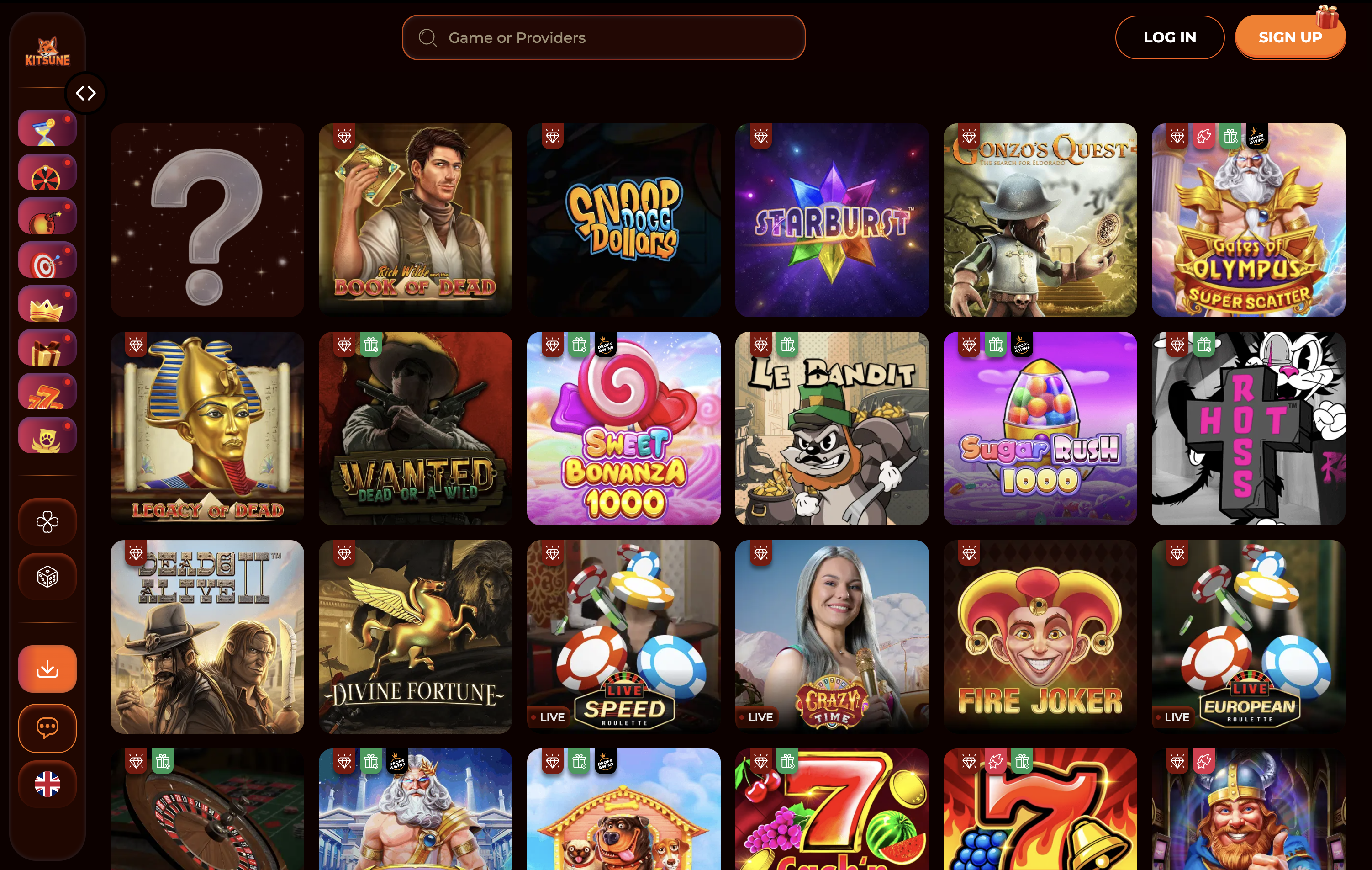 Kitsune Casino Games