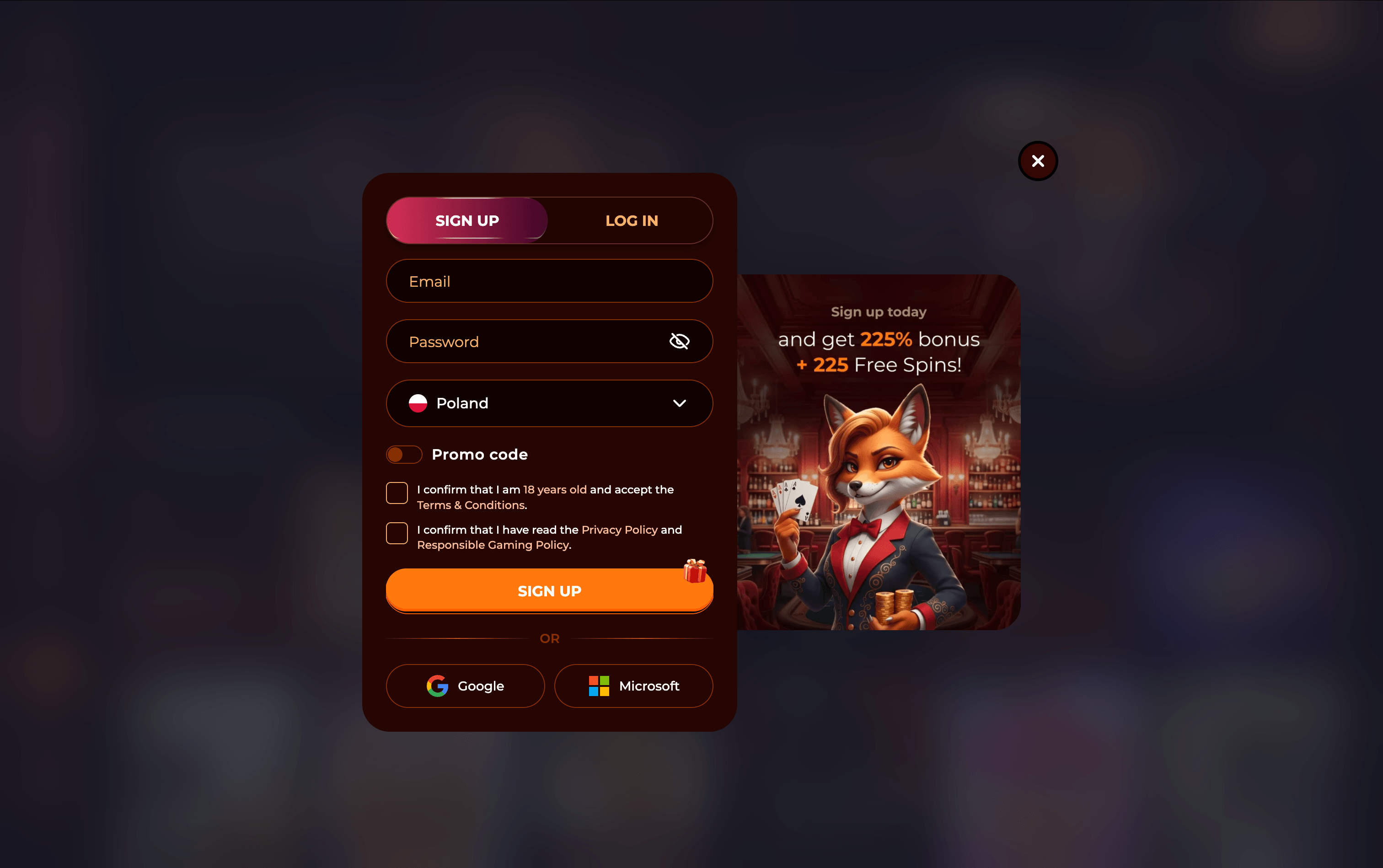Kitsune Casino Sign Up