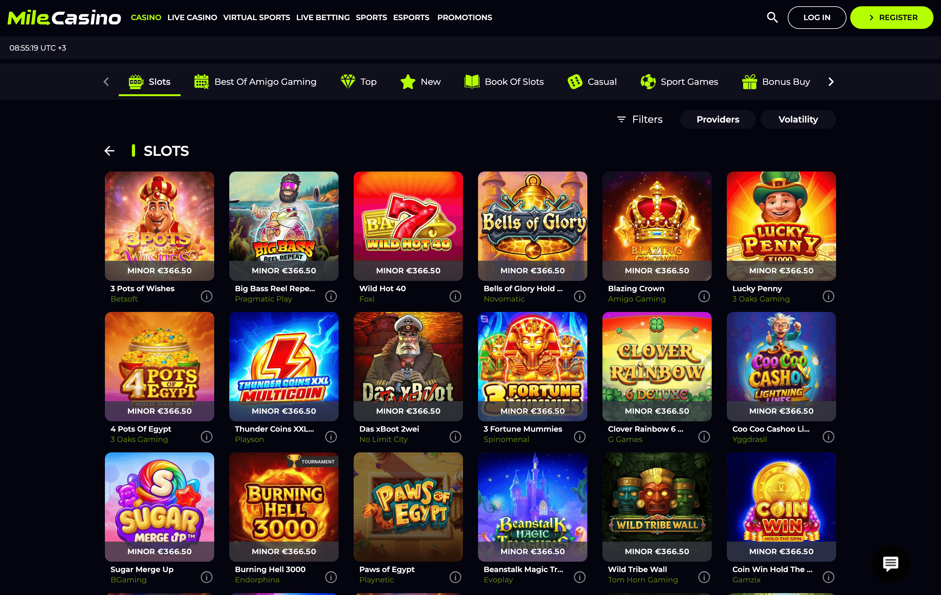 Mile Casino Games