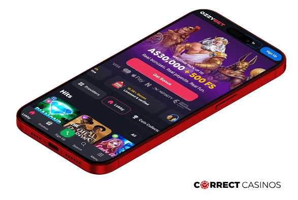 OzzyBet Casino Mobile Version