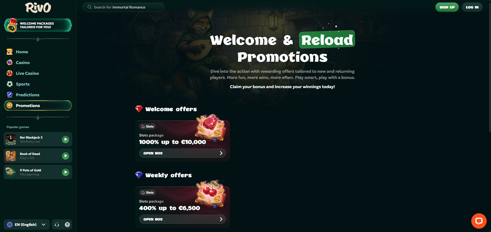 Rivo Casino Promotions