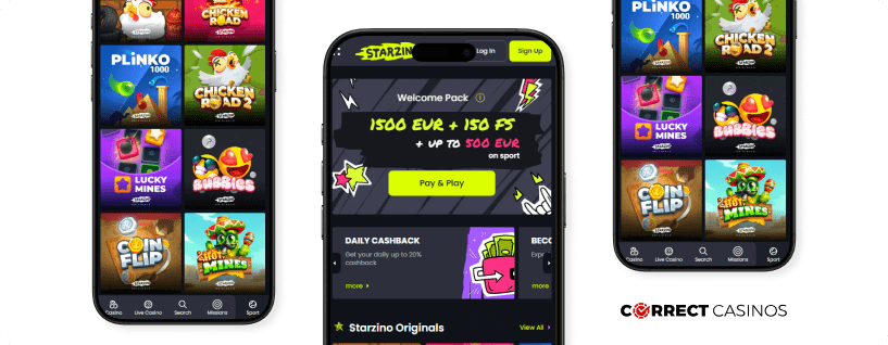 Starzino Online iDEAL payment casino