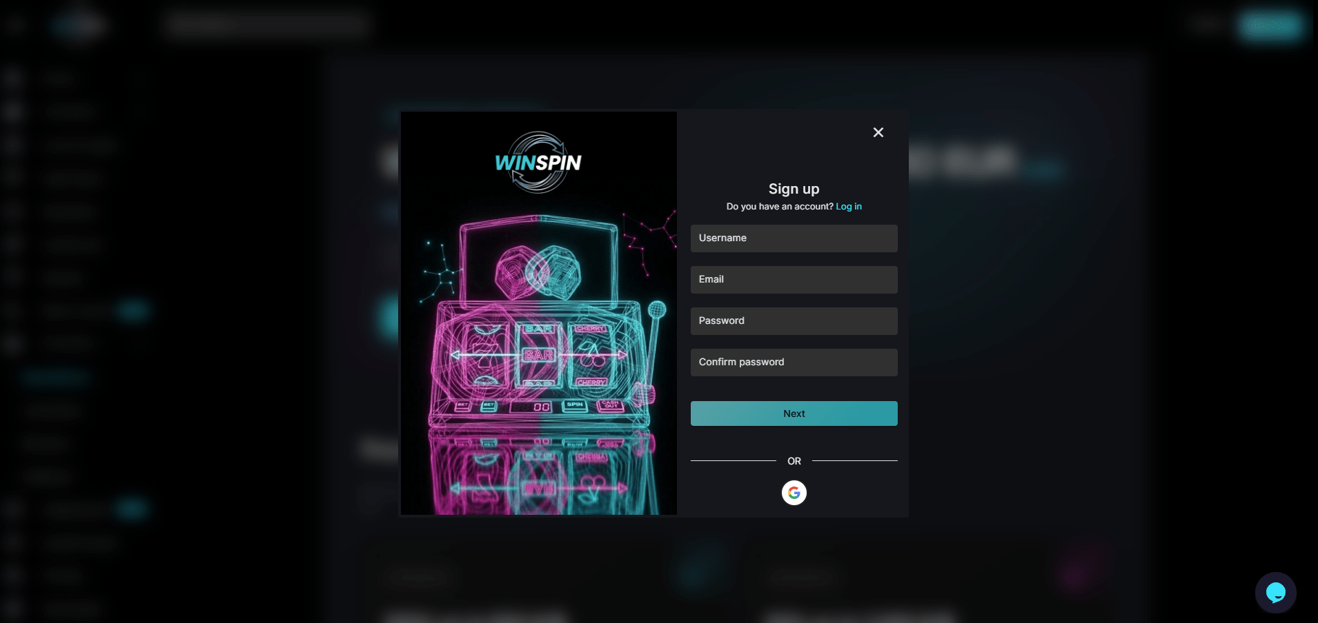 WinSpin Casino Sign Up