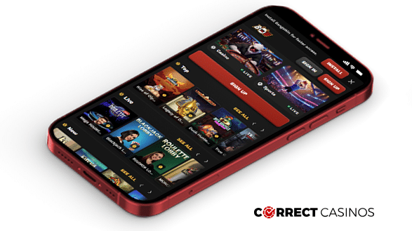 BangaWin Casino Mobile Version