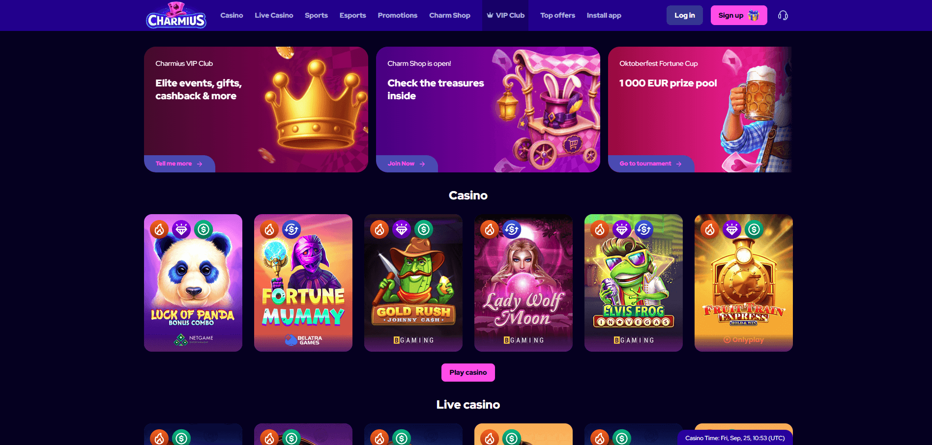 Charmius Casino Review