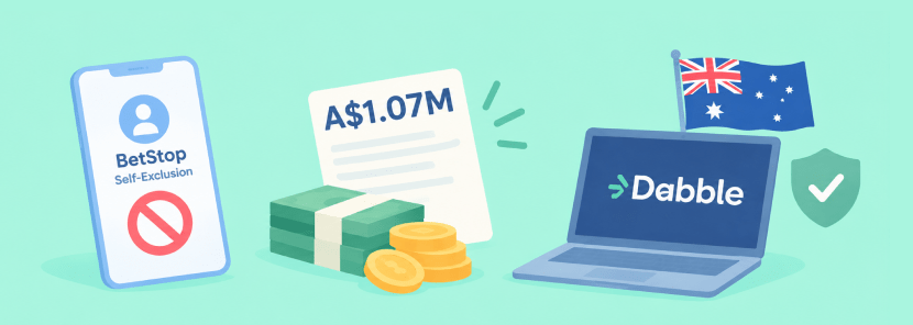 Dabble Pays A$1.07m Penalty in Australia Over BetStop Breaches