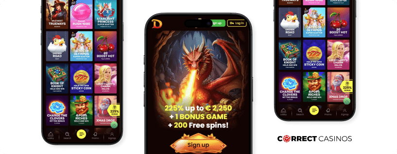DragonSlots Casino Zimpler online site