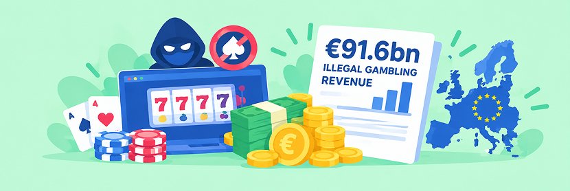 Illegal Gambling Revenue Reaches €91.6bn across EU, Claims GCI Report