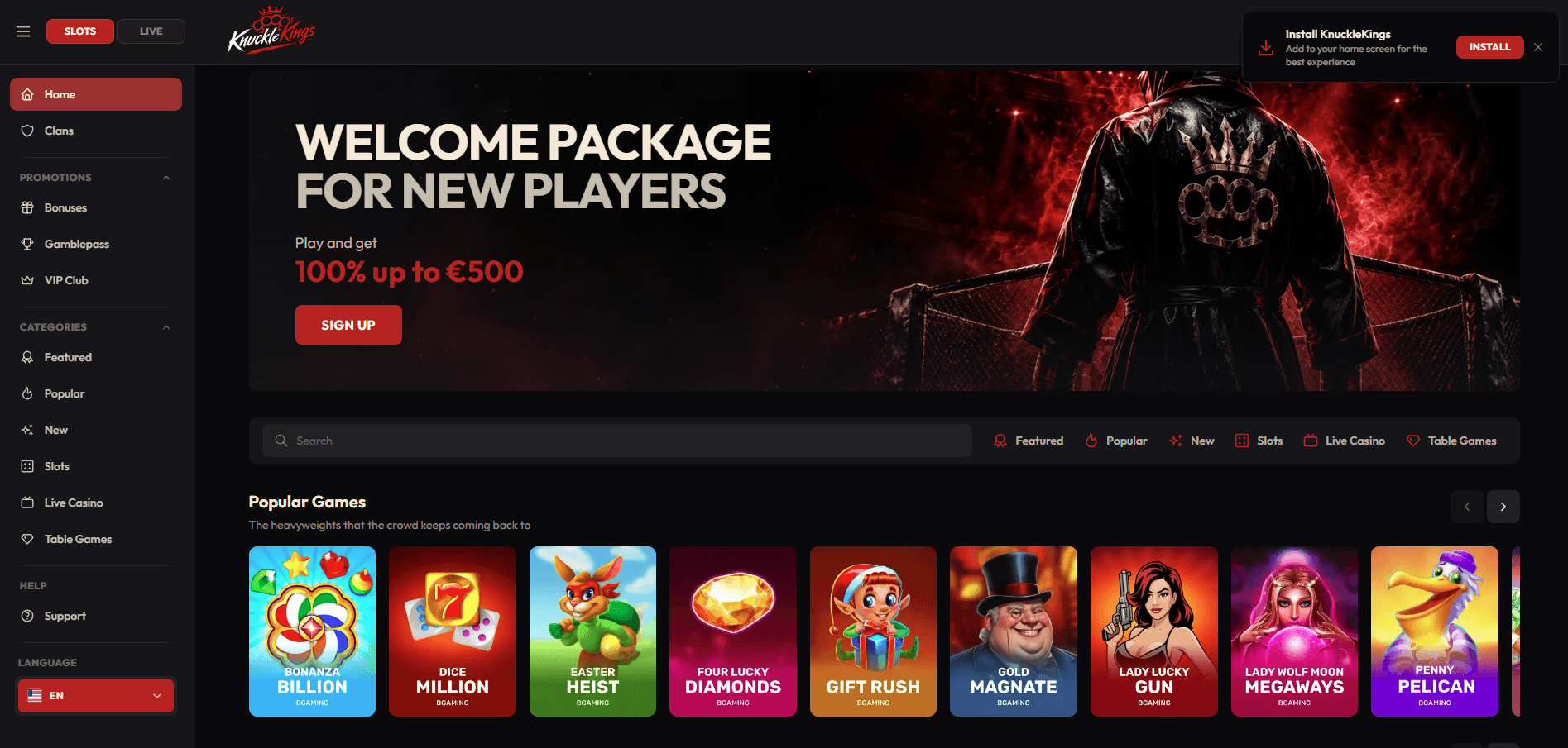 KnuckleKings Casino Review