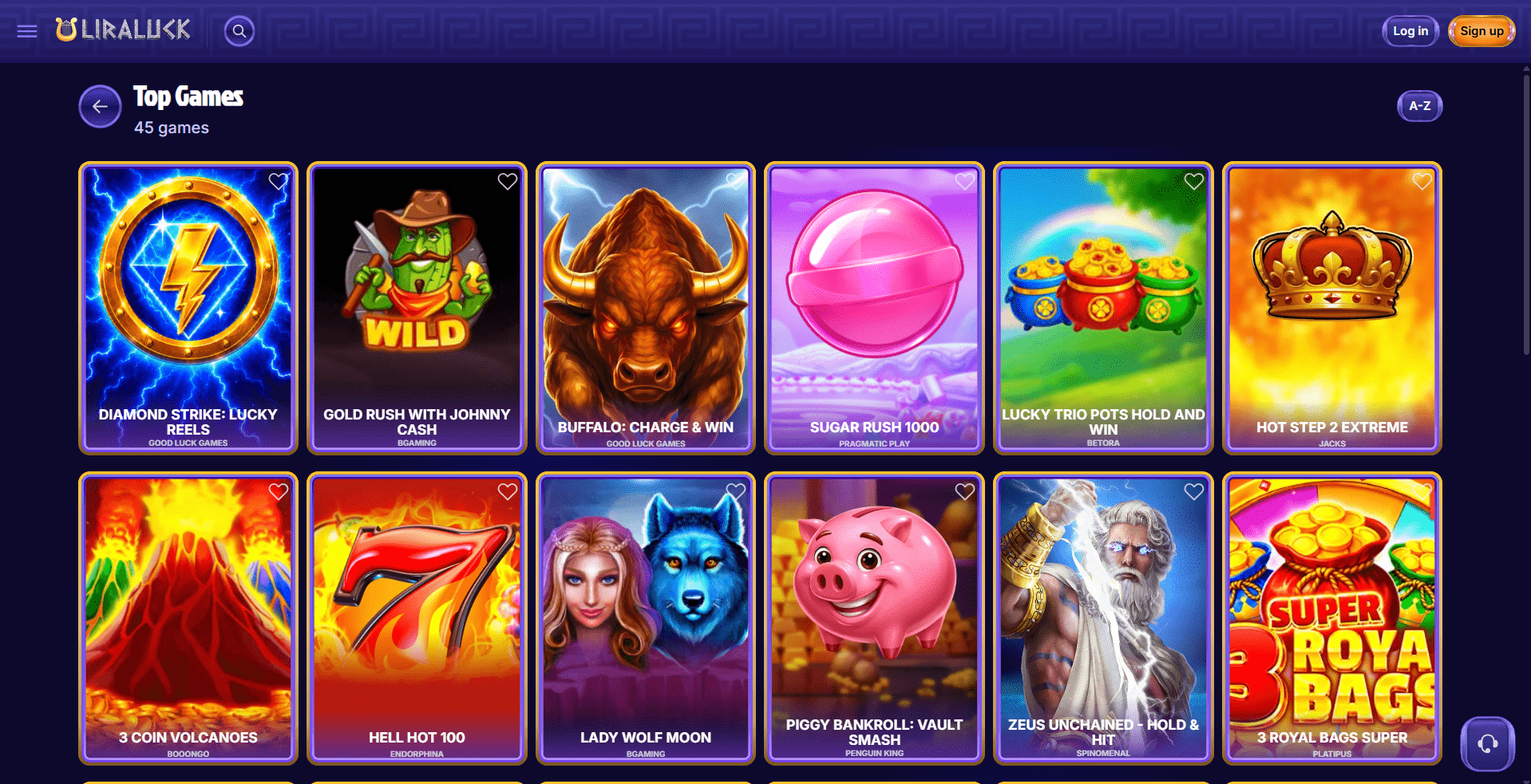Liraluck Casino Games