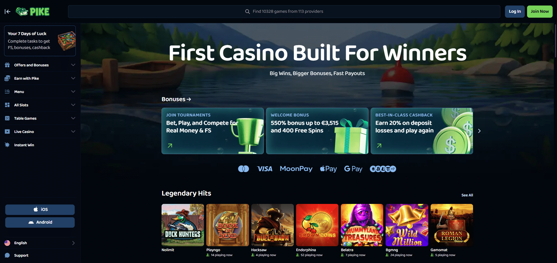Pike Casino Review