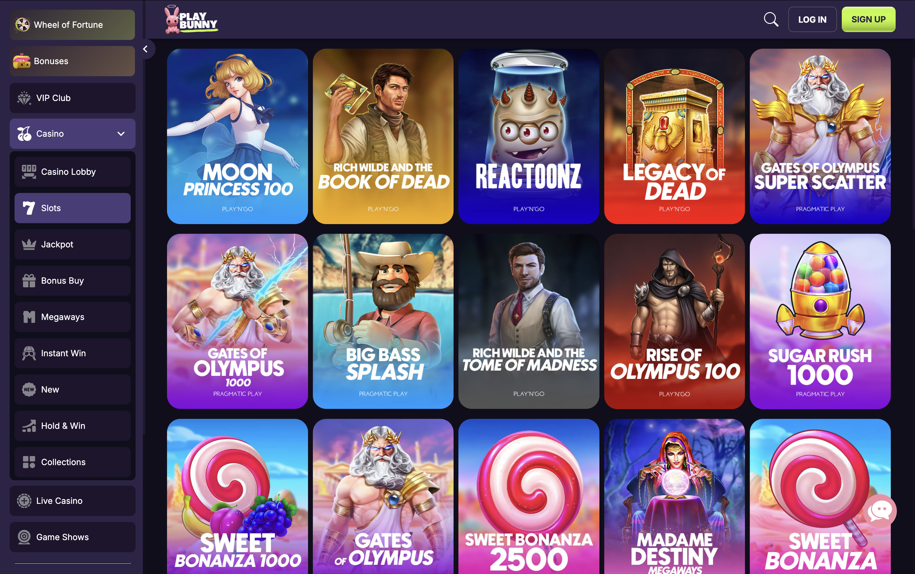 PlayBunny Casino Games