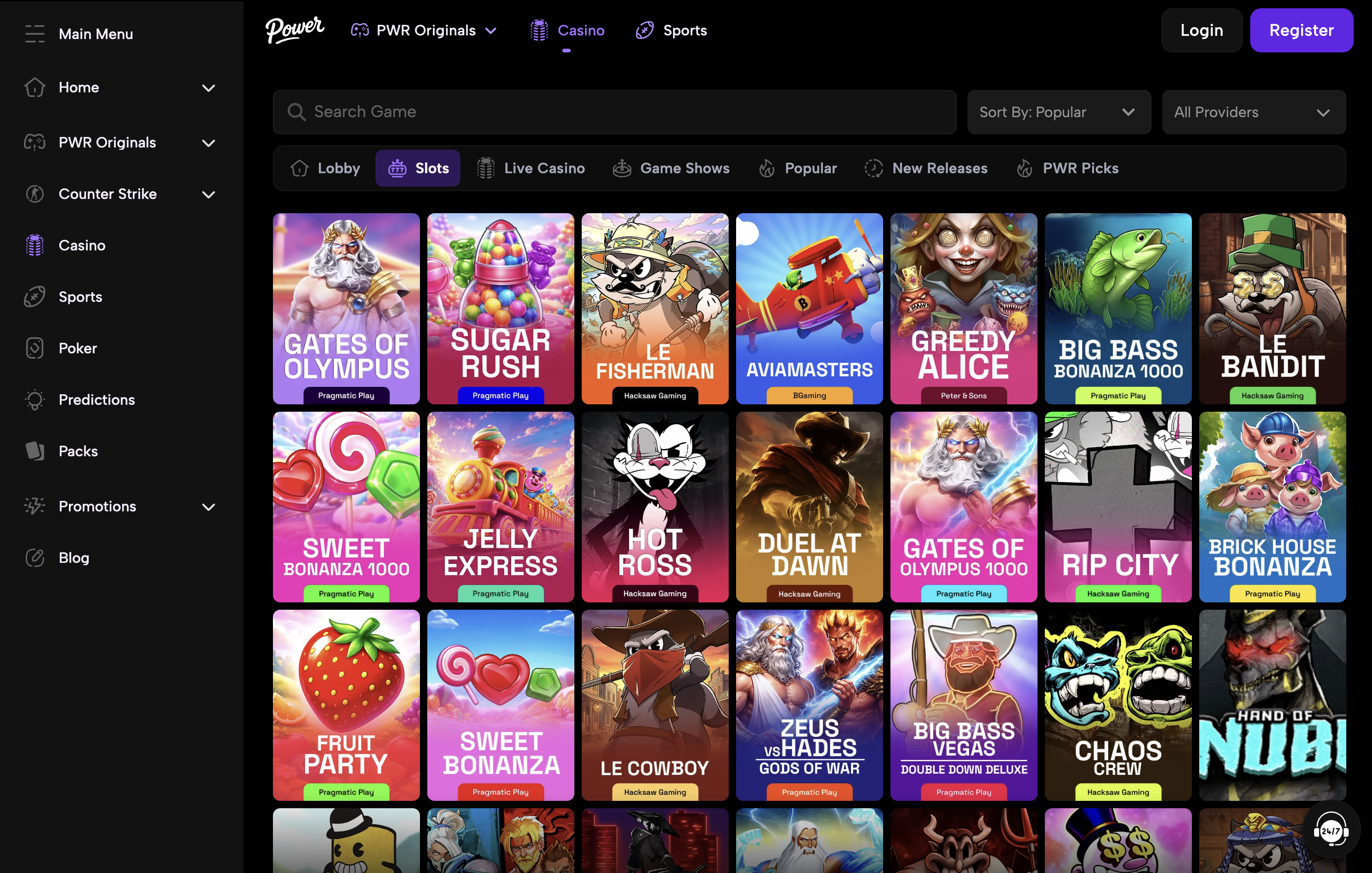 PowerWin Casino Games