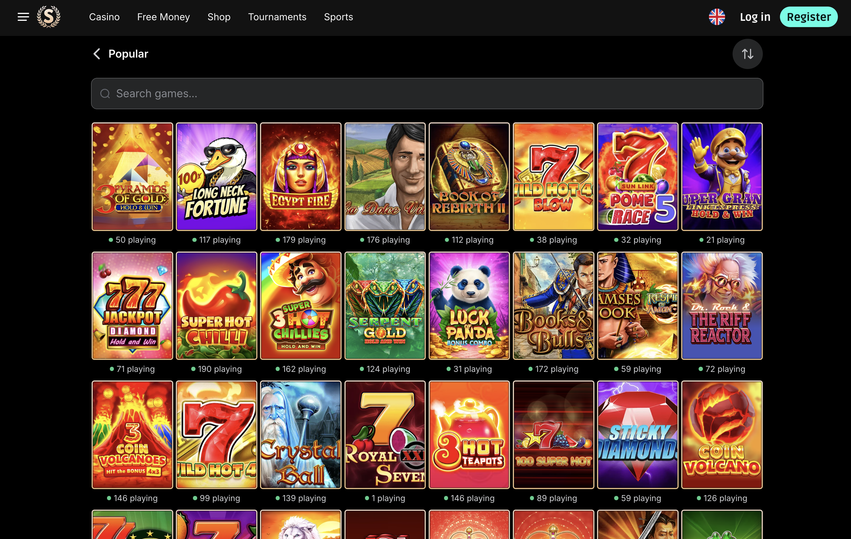 Spartaza Casino Games