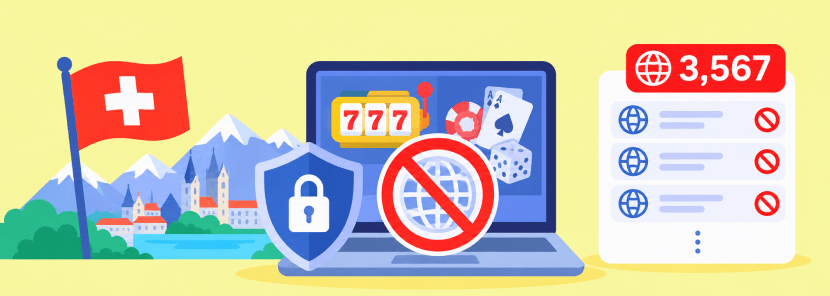 Switzerland Expands Online Gambling Blacklist to 3,567 Domains