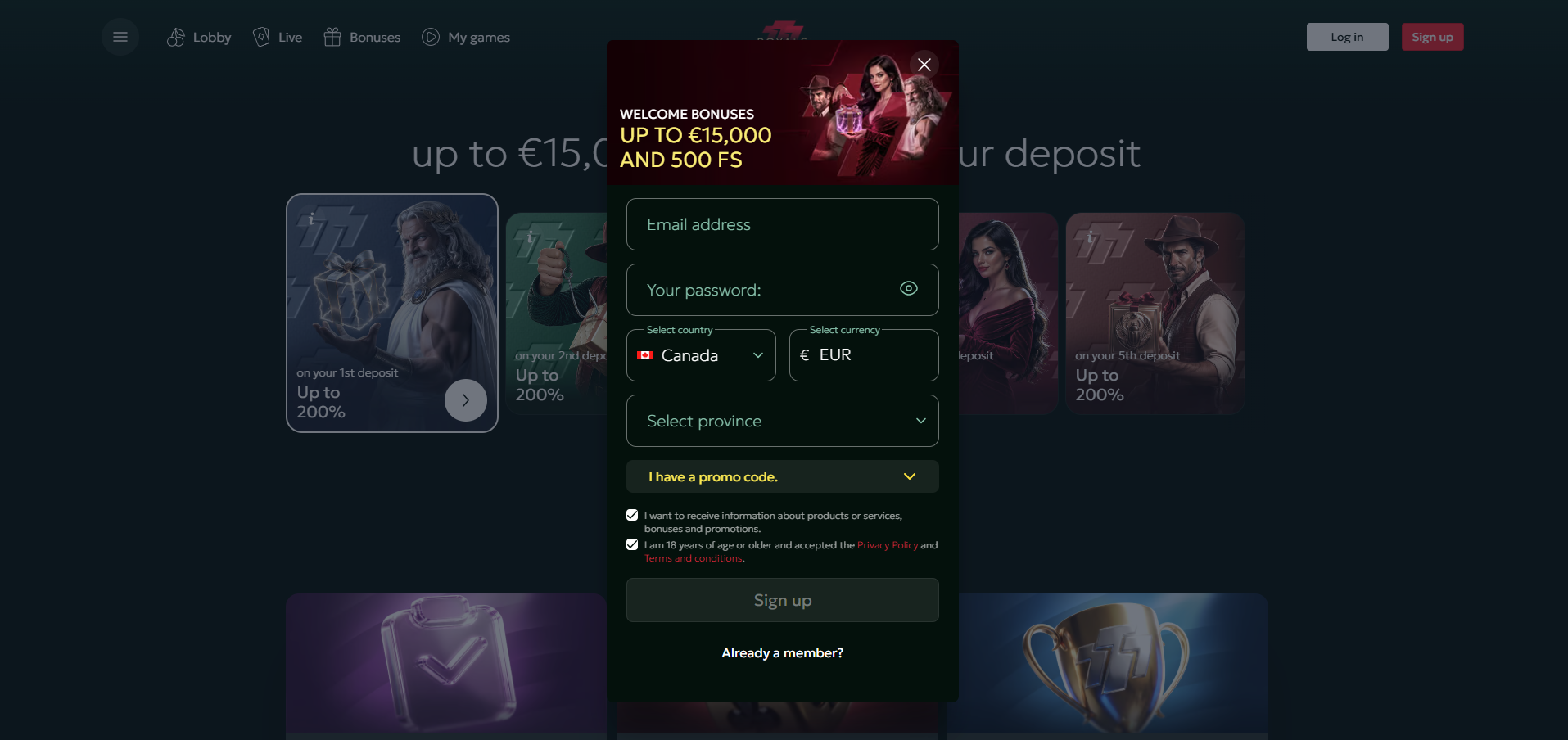 777Royals Casino Sign Up