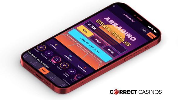 Arkadino Casino Mobile Version