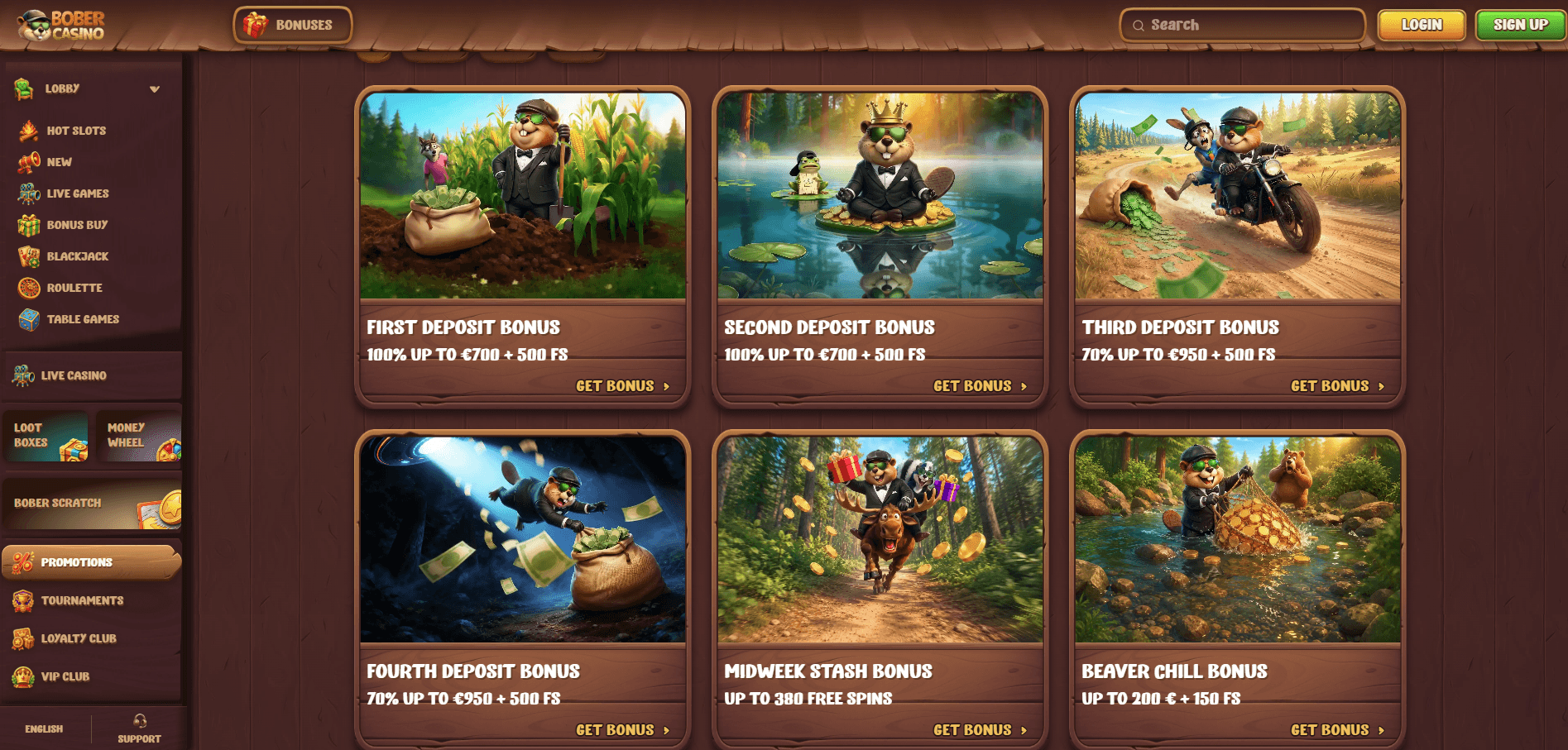 Bober Casino Promotions