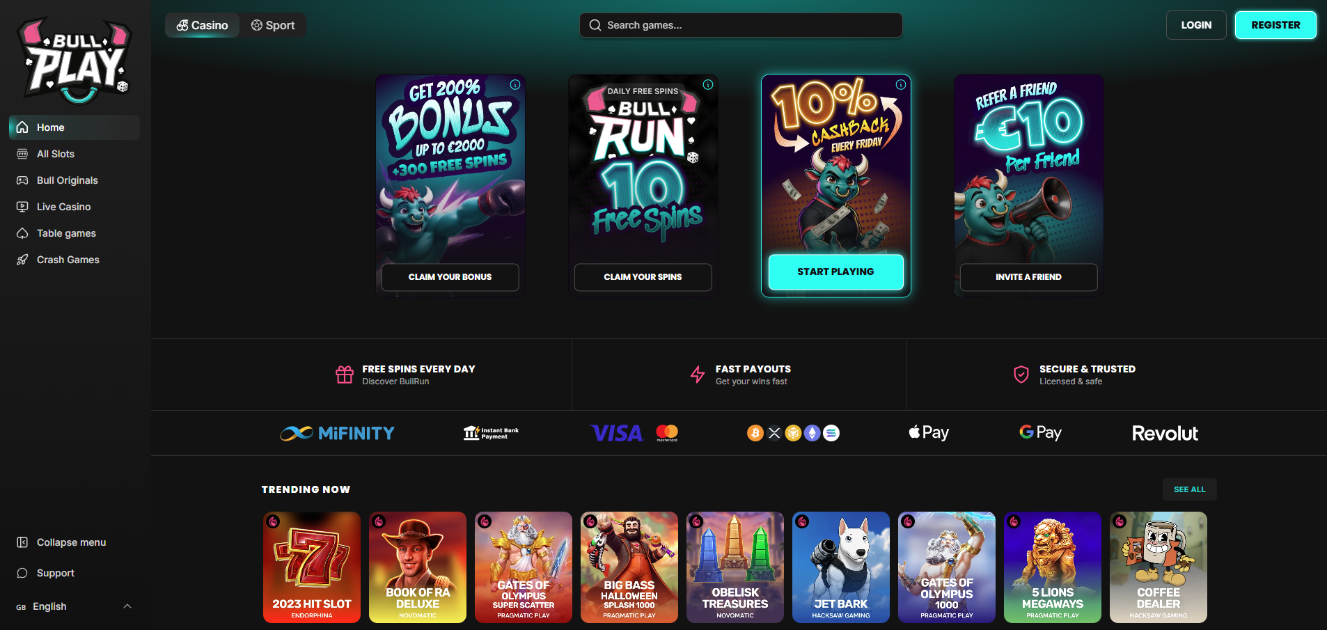 BullPlay Casino Review