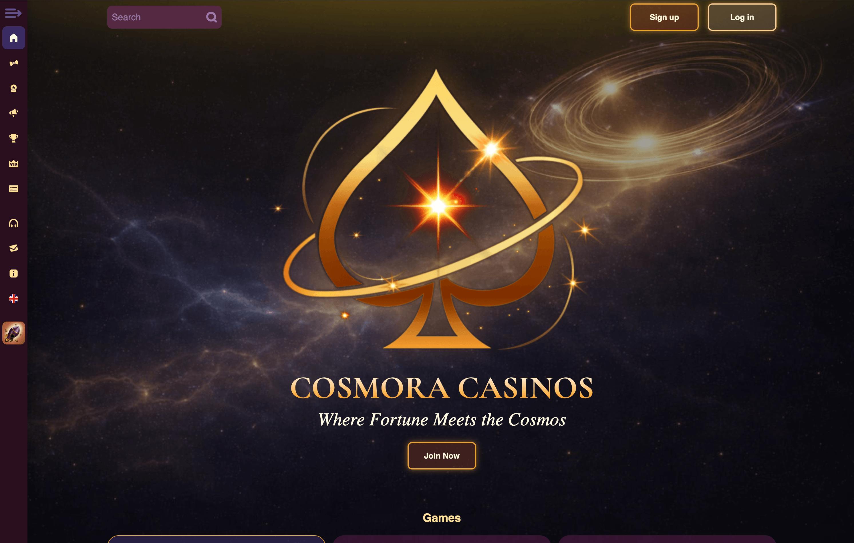 Cosmora Casino Lobby
