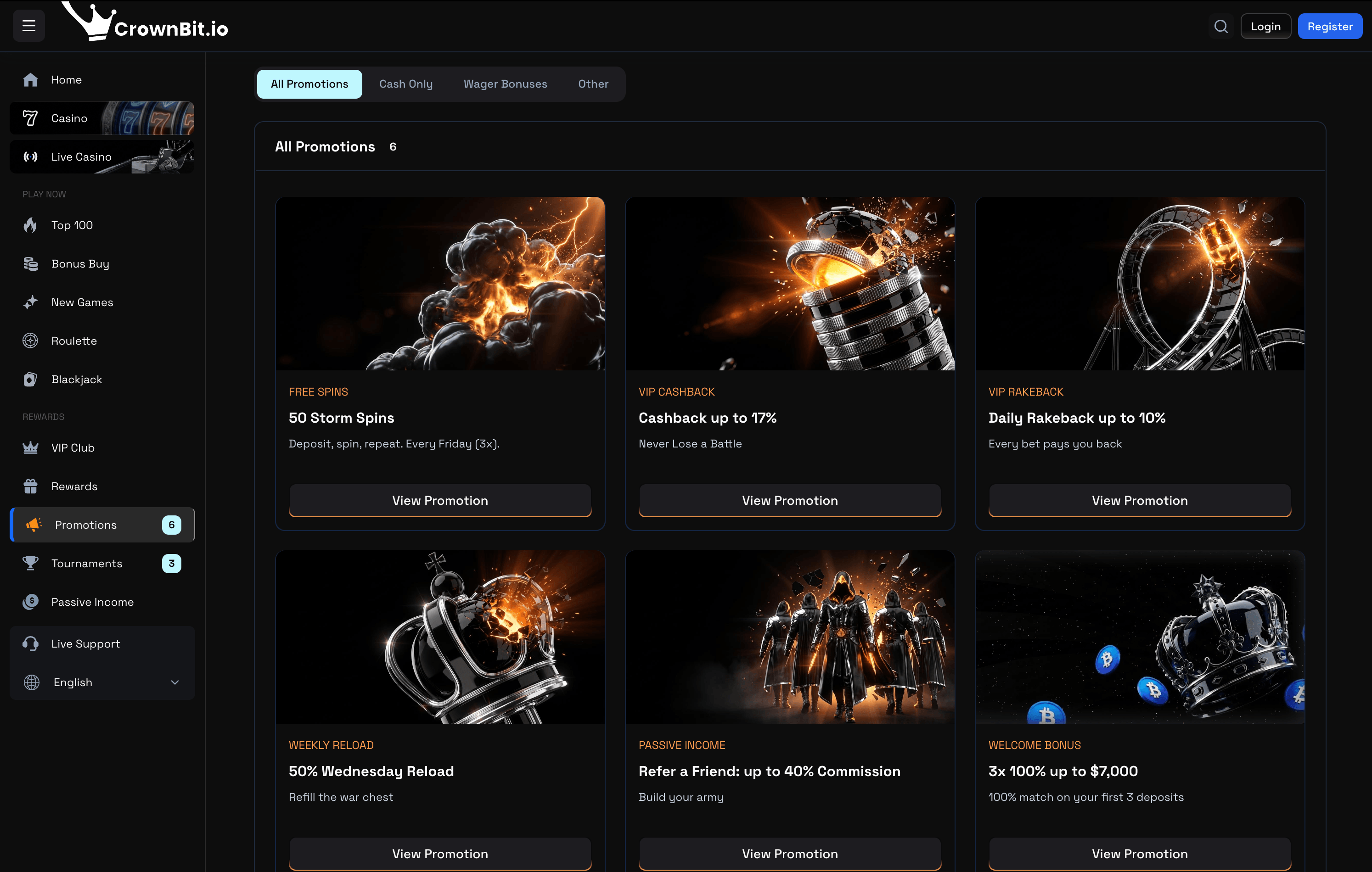 CrownBit Casino Bonuses