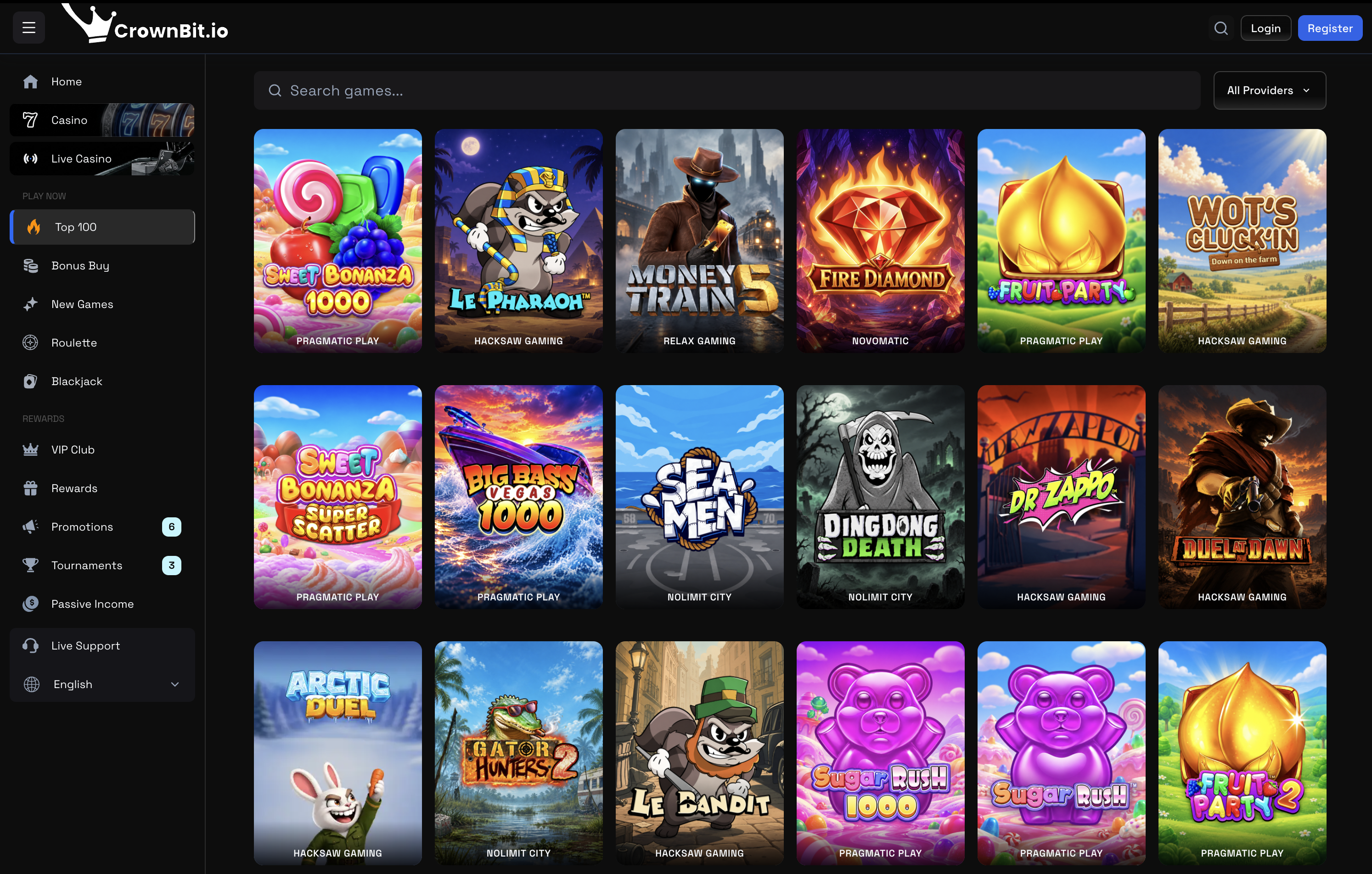 CrownBit Casino Games