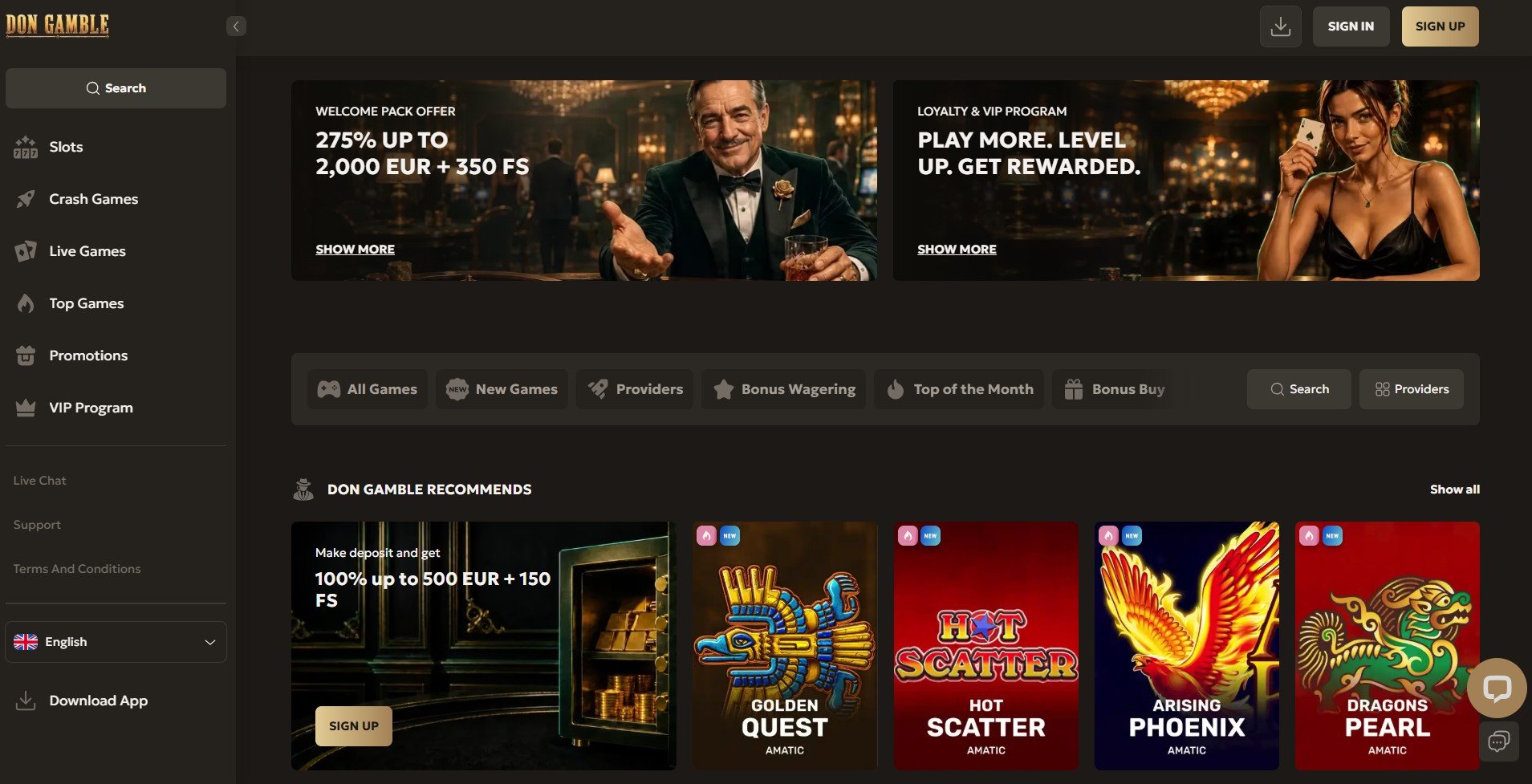DonGamble Casino Review