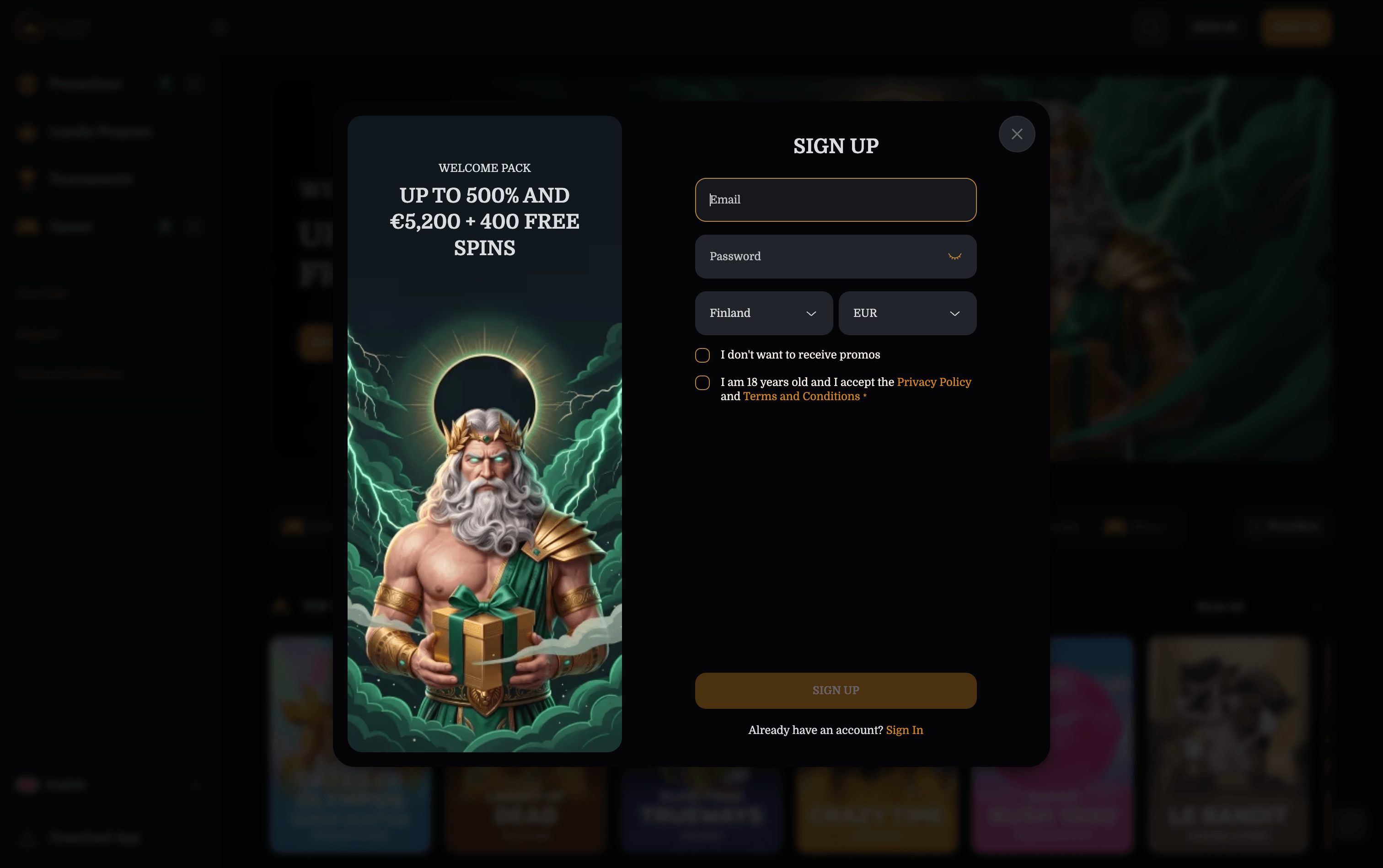Eclipse Crown Casino Sign Up