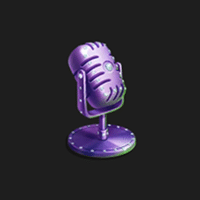 Elvis Frog True Ways Microphone Symbol