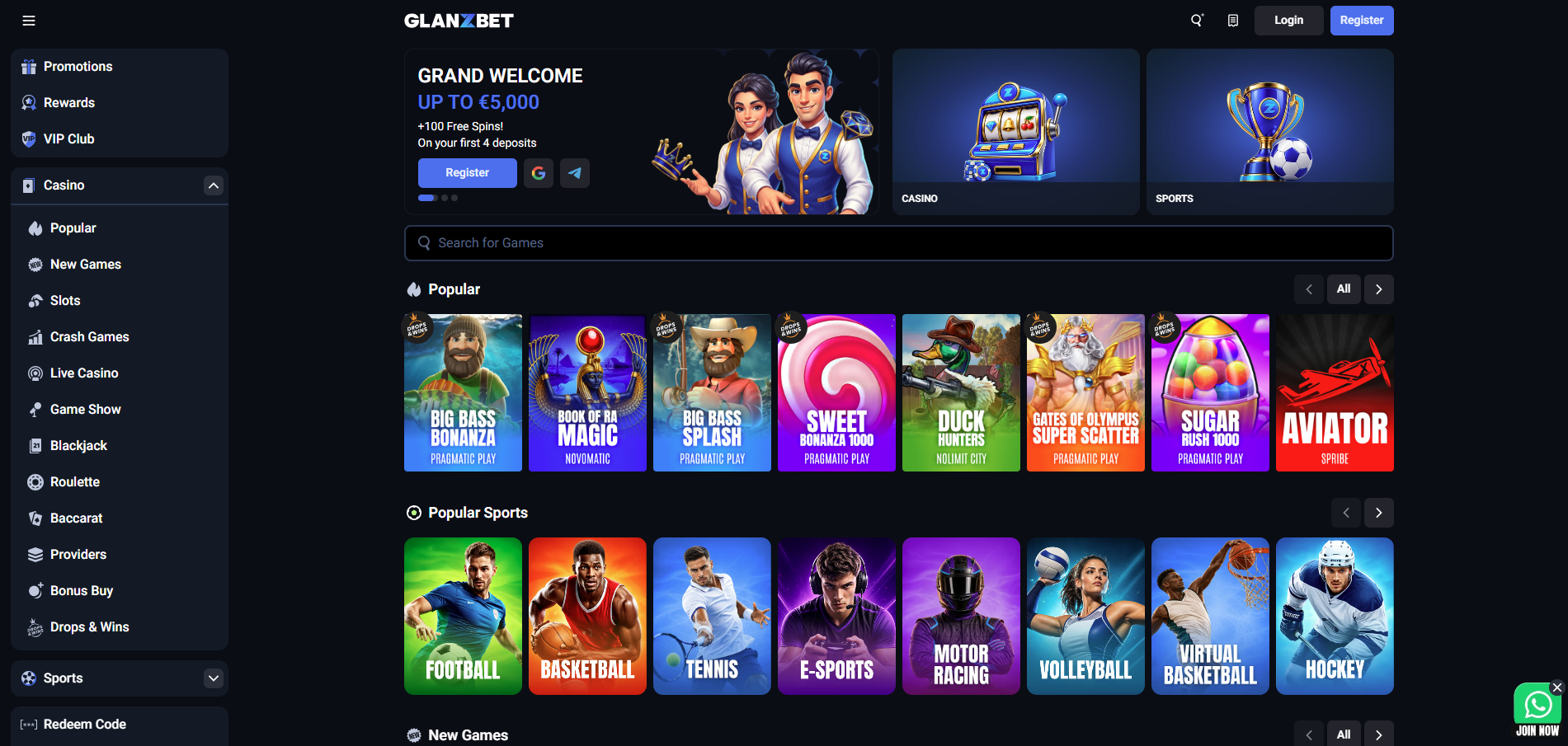 GlanzBet Casino Review
