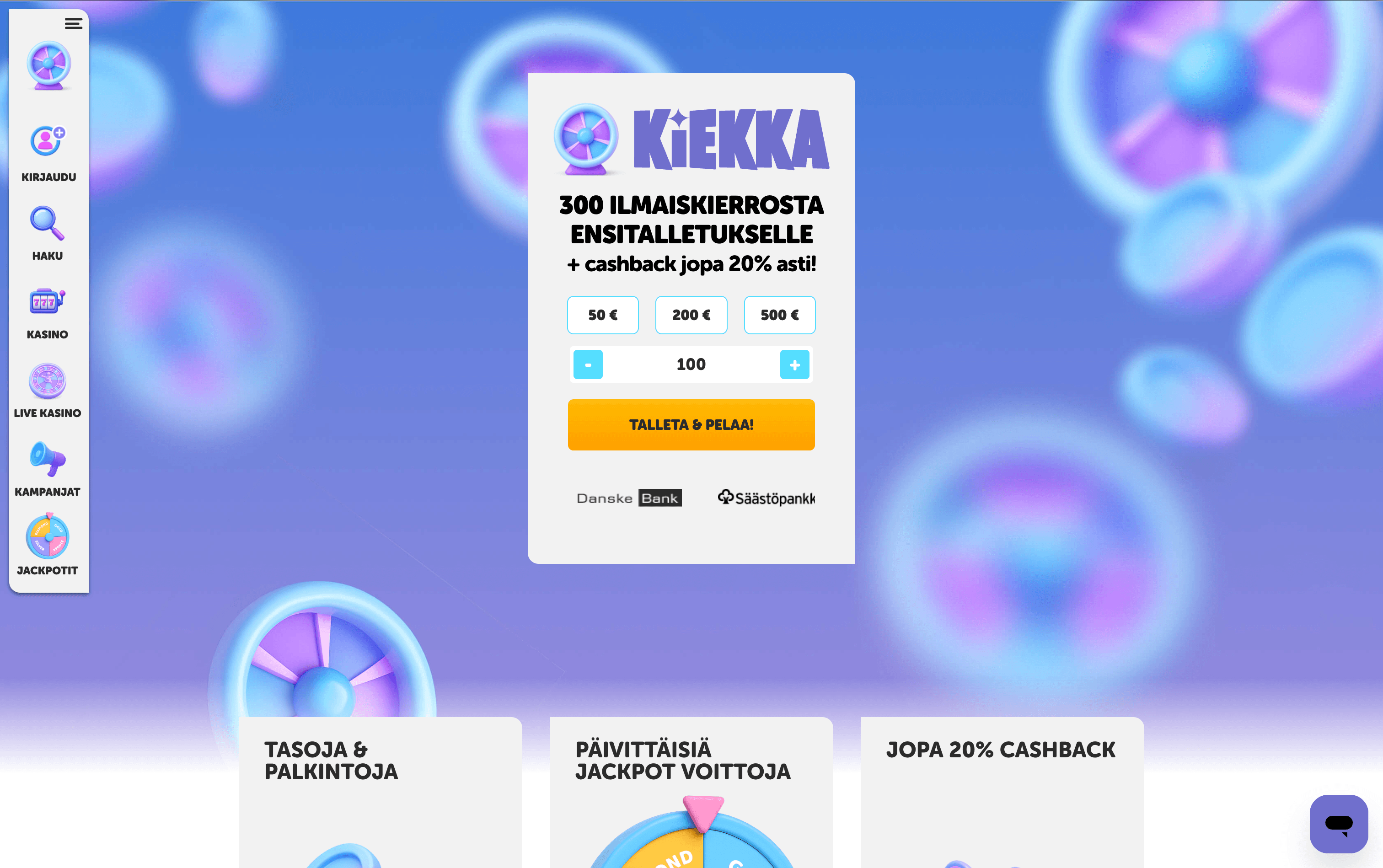 Kiekka Casino Lobby