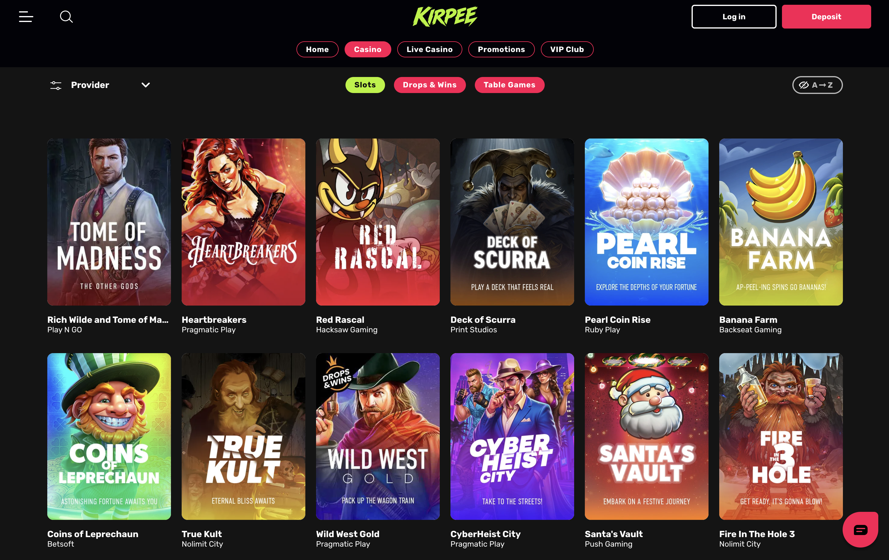 Kirpee Casino Games