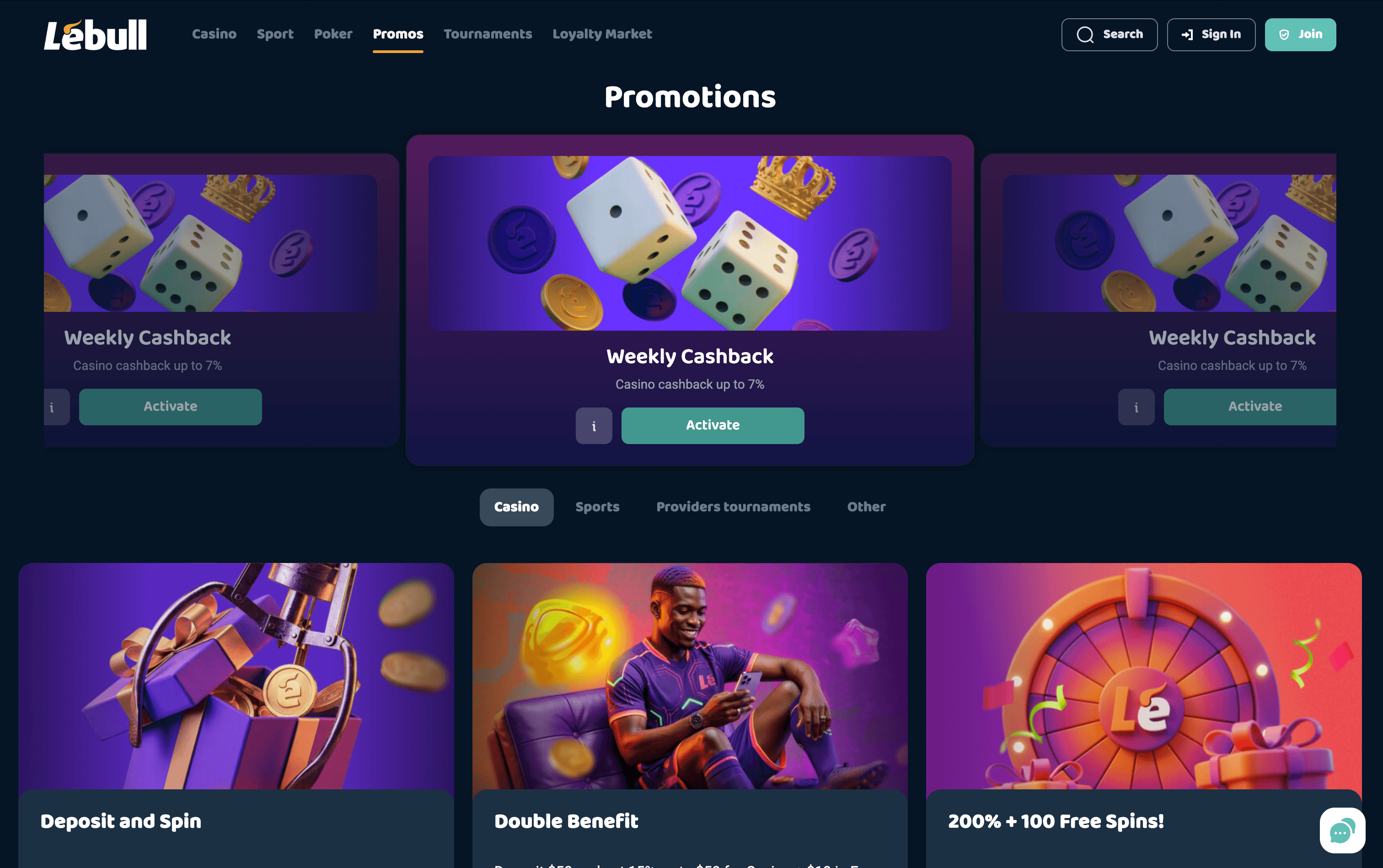 Lebull Casino Bonuses