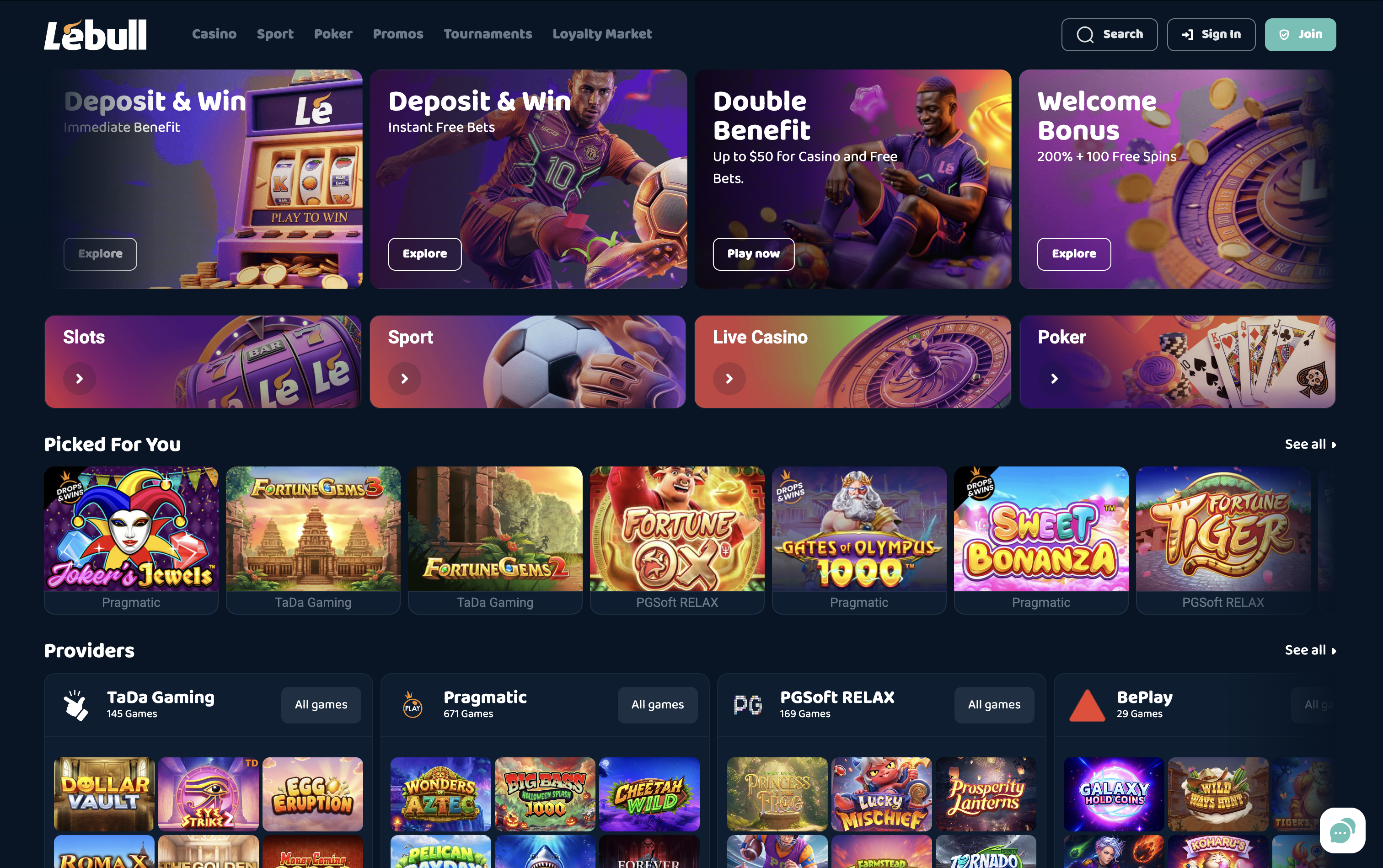 Lebull Casino Lobby