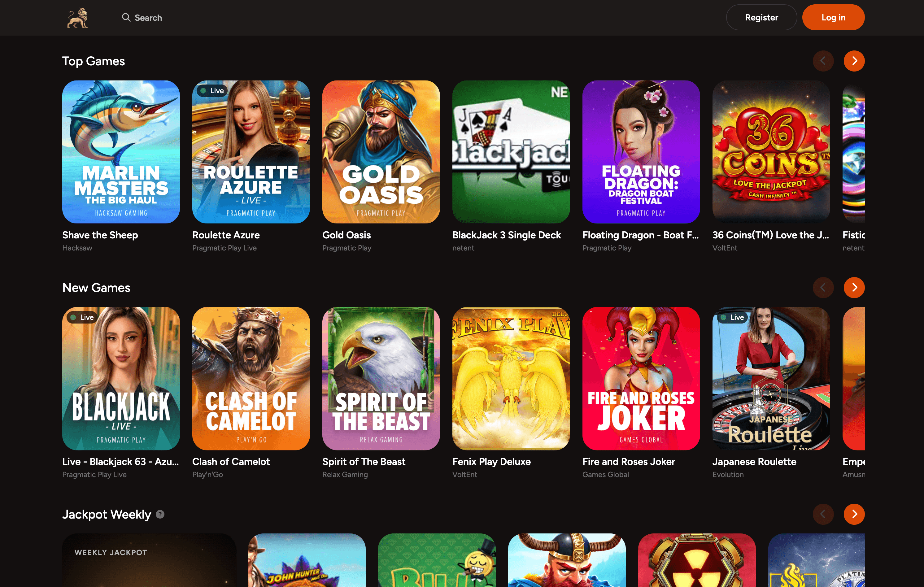 Leospins Casino Games