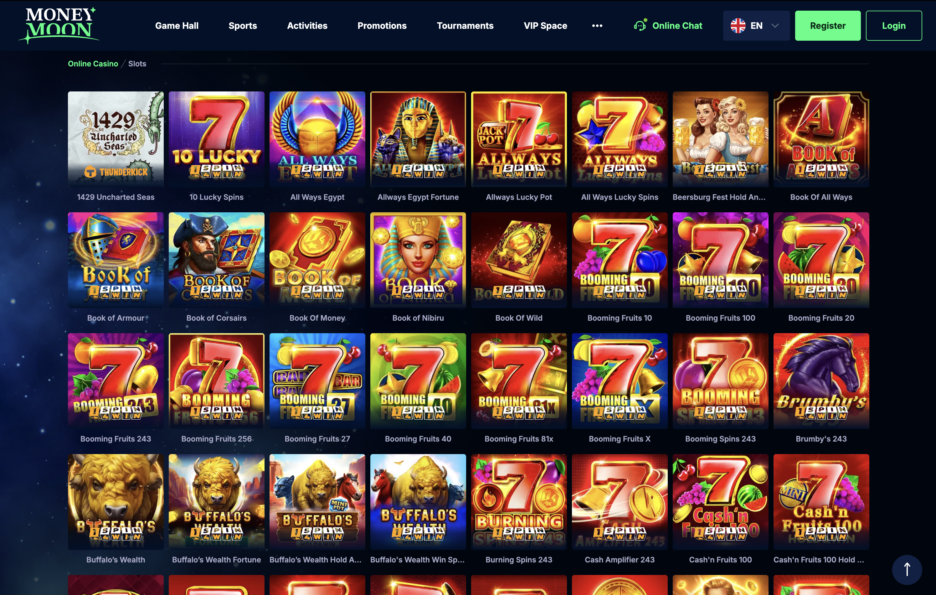 Moneymoon Casino Games