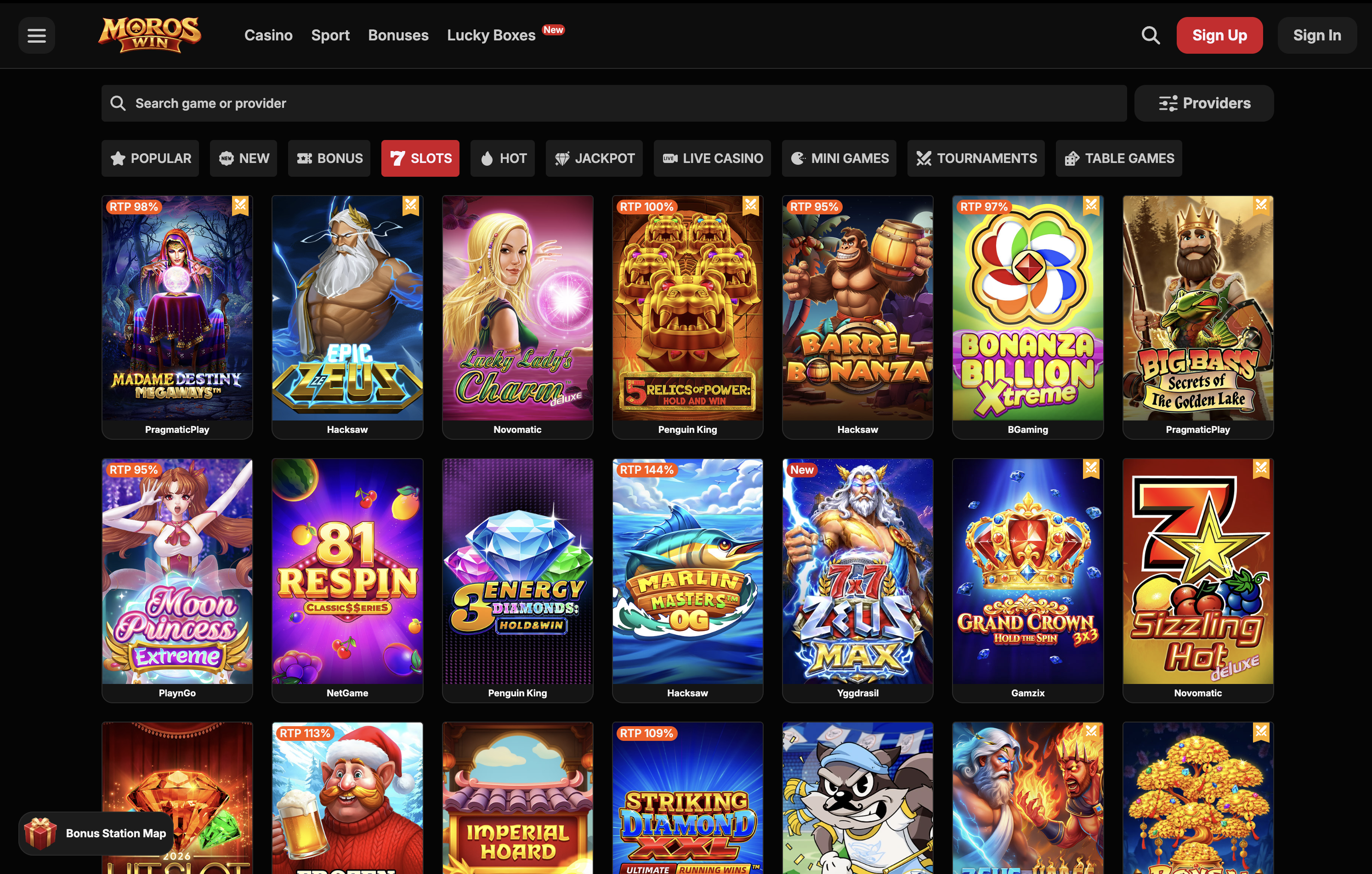 MorosWin Casino Games