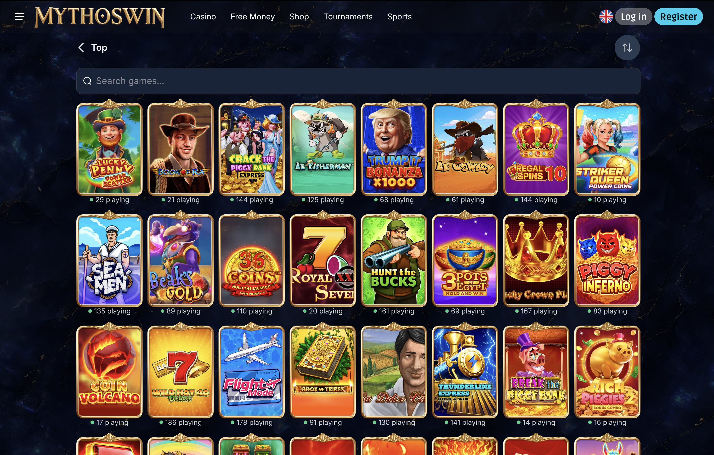 MythosWin Casino Games