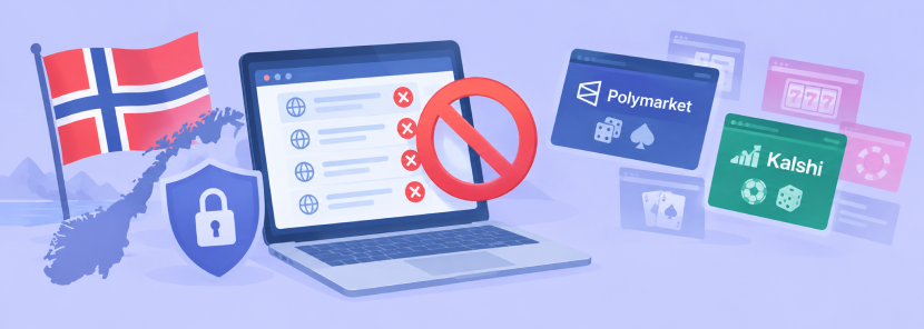 Norway Blocks 62 Gambling Websites, Including Polymarket and Kalshi