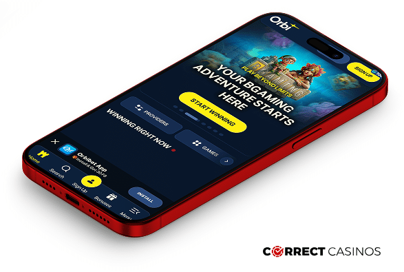 OrbiBet Casino Mobile Version