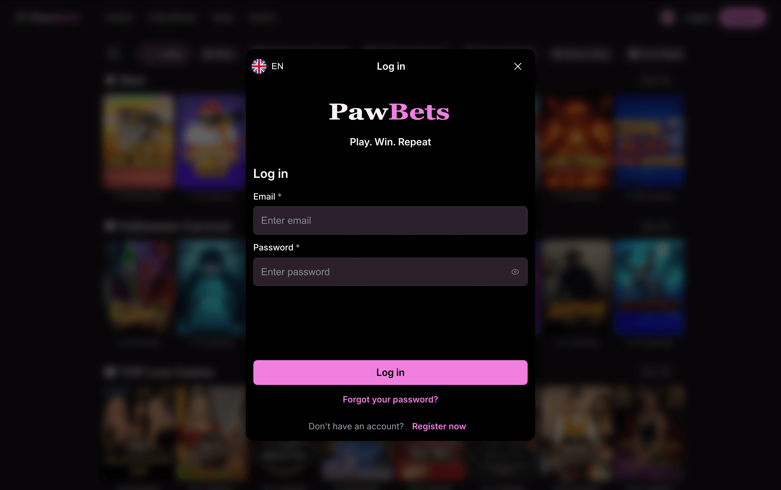 Pawbets Casino Sign In