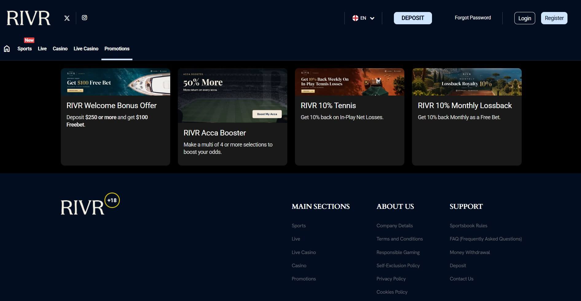 RIVR Casino Promotions