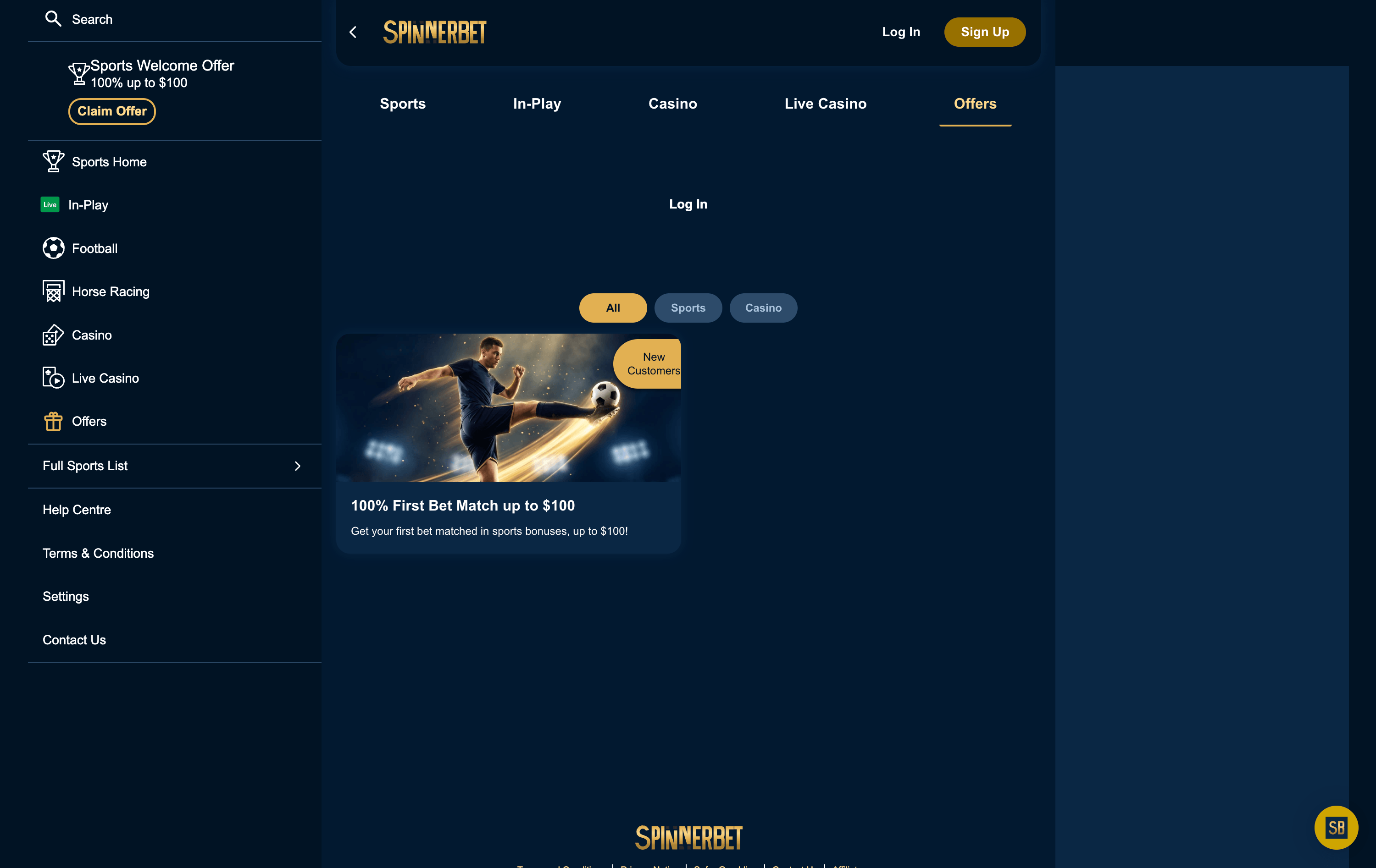 SpinnerBet Casino Bonuses